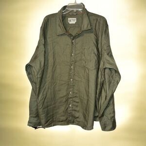 Marmot Mountain Works Button Up Shirt Mens 2XL Green Outdoors